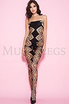 zig zag crotchless bodystocking