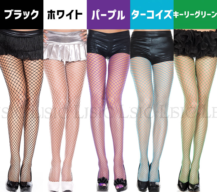 網タイツ-中目