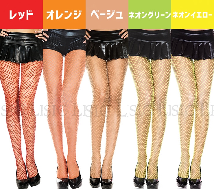 網タイツ-中目