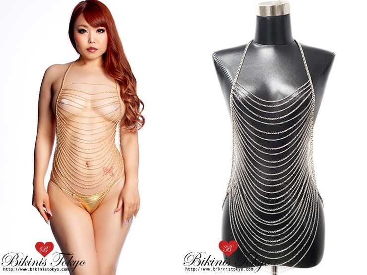 多重チェーンボディネックレス