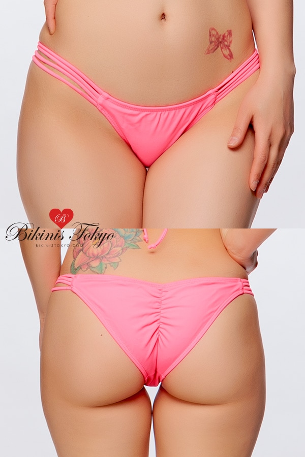 サイドスリングスクラッチボトム・ウォーターメロンピンク