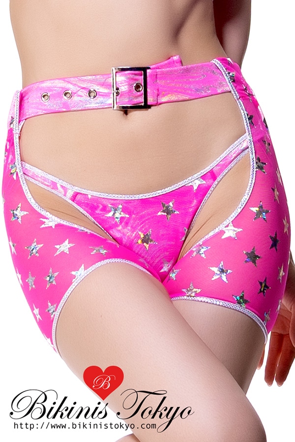 キラキラスターチャップスボトム・ピンク