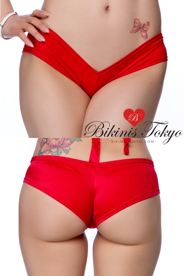 極浅ヒップハングボトム_・レッド