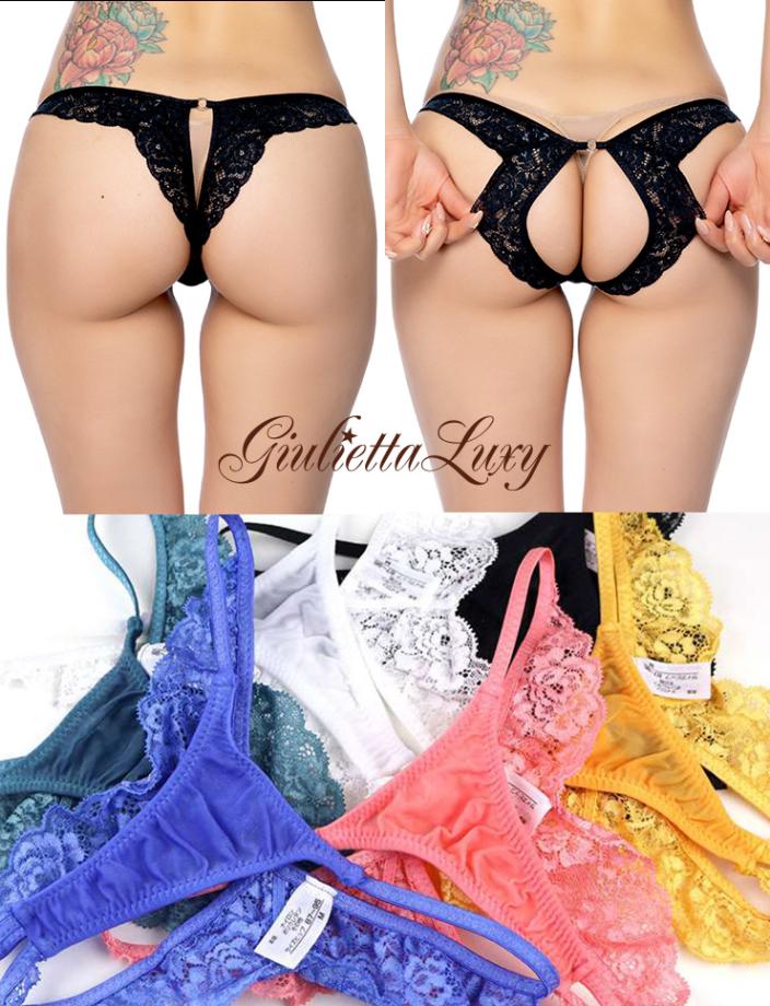 ヒップオープンバックレースショーツ・グリーン