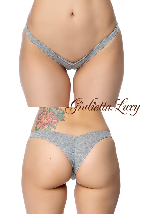 極浅食い込みショーツ・グレー