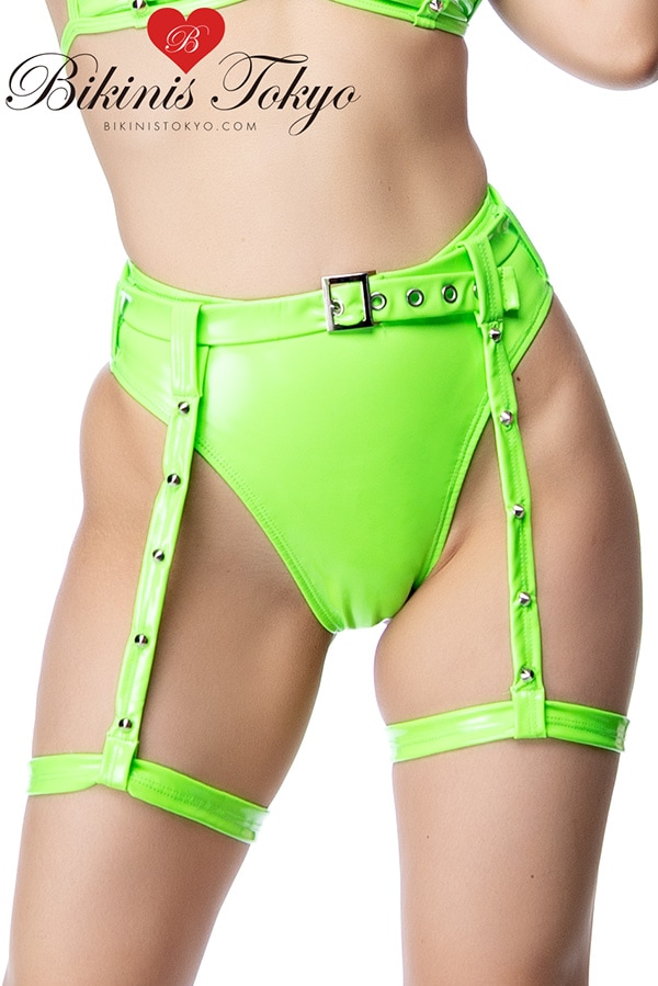 ベルトガーター付きハイウエストボトム