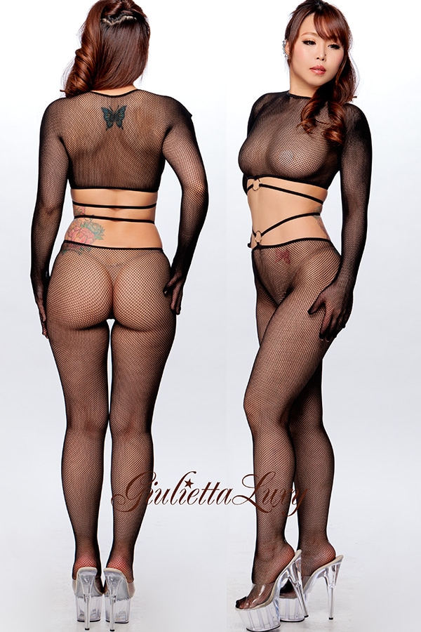 グローブ一体トップと網タイツセット