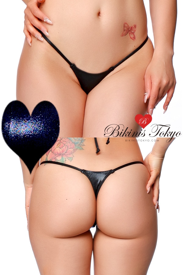 【BikinisTokyoオリジナル】マイクロTバックショーツ・ミストラメブラック