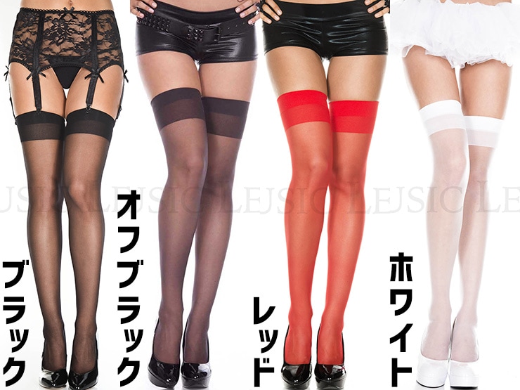 シースルーニーハイソックス