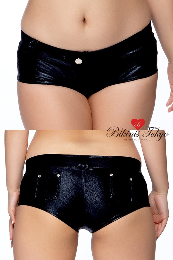 マイクロミニ ホットパンツ・ミストラメブラック