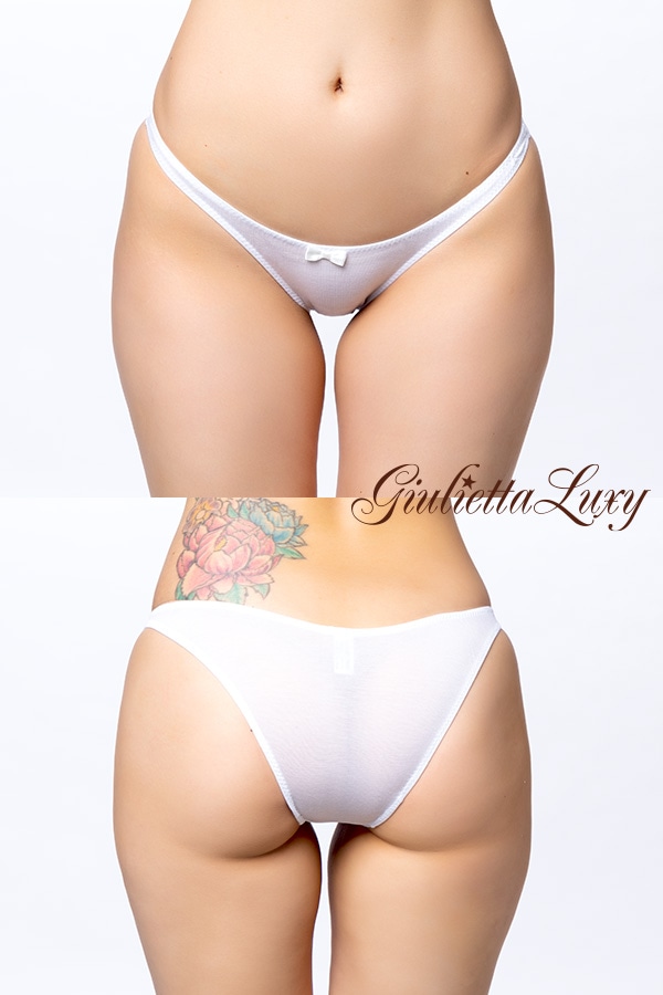 【ユニセックス】ヨリセル素材ローライズショーツ ・ホワイト