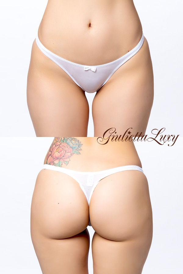 【ユニセックス】ヨリセル素材Tバックショーツ ・ホワイト