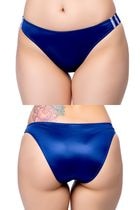 【ユニセックス】スーパーウェット素材ラインブルマフルバックショーツ・ネイビー|パンティ・ショーツ|下着・ランジェリー