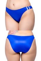 【ユニセックス】スーパーウェット素材ラインブルマフルバックショーツ・ブルー|パンティ・ショーツ|下着・ランジェリー