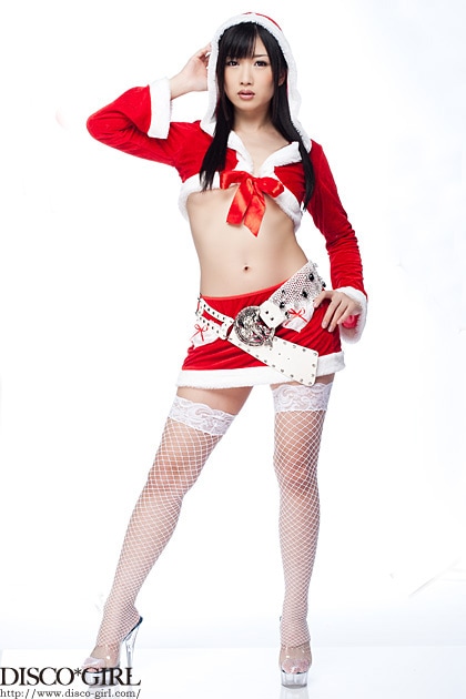 前結びリボン☆フード付きサンタガール3点セット