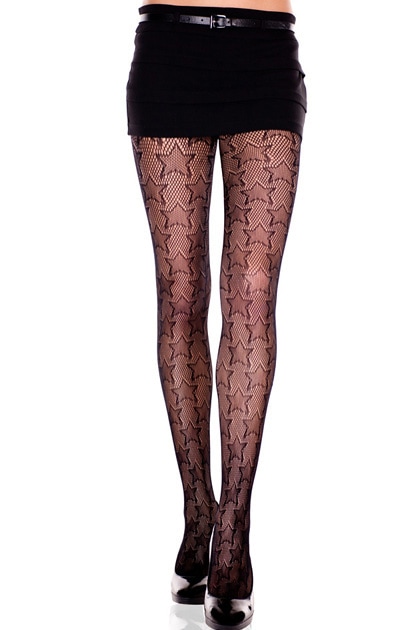 星柄網パンスト