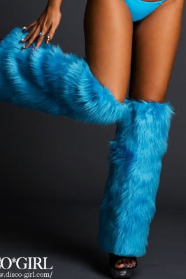 ファーレッグカバー・ターコイズ