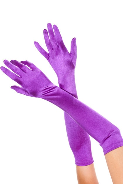 Extralongサテングローブ・パープル