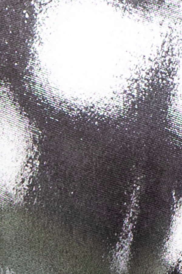 ギラギラシースルーハイレグハーフバックショーツ・ガンメタルラメ