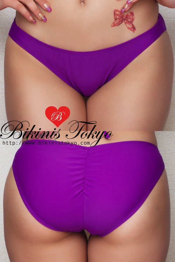 クランチ加工フルバックボトム・グレープパープル