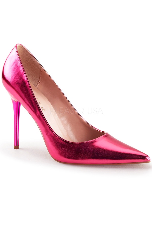 [ Pleaser プリーザー ] 4インチハイヒール サンダル ミュール/ ピンクメタリックCLAS20/PMPU