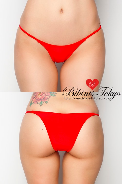 マットカラーシンプルショーツ・レッド