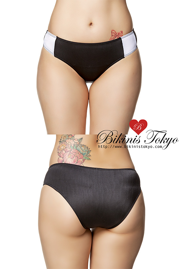 【ユニセックス】太ラインショーツ・ブラック