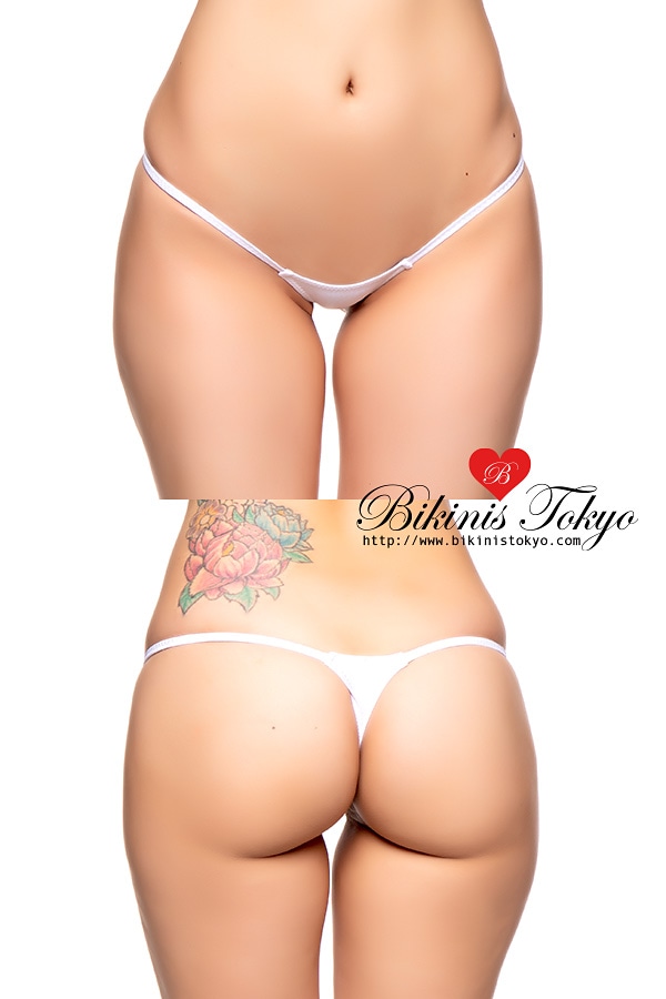 極浅極小マイクロTバックショーツ ・ホワイト