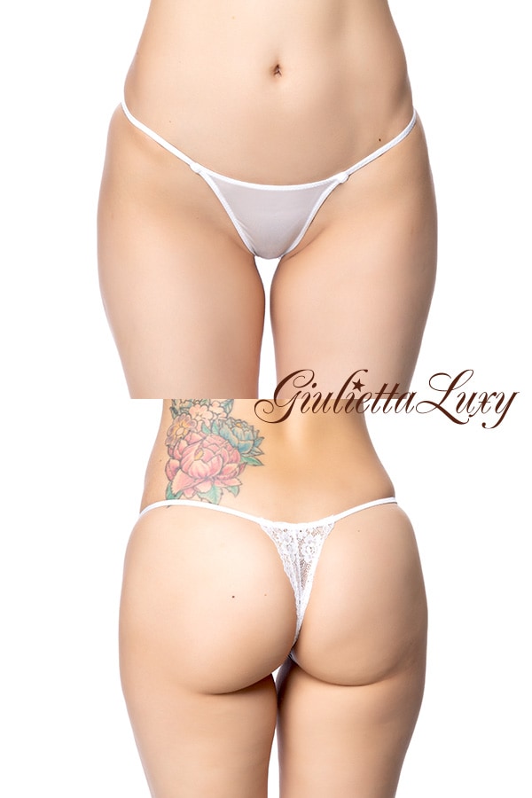 【ユニセックス】バックレースショーツ・ホワイト