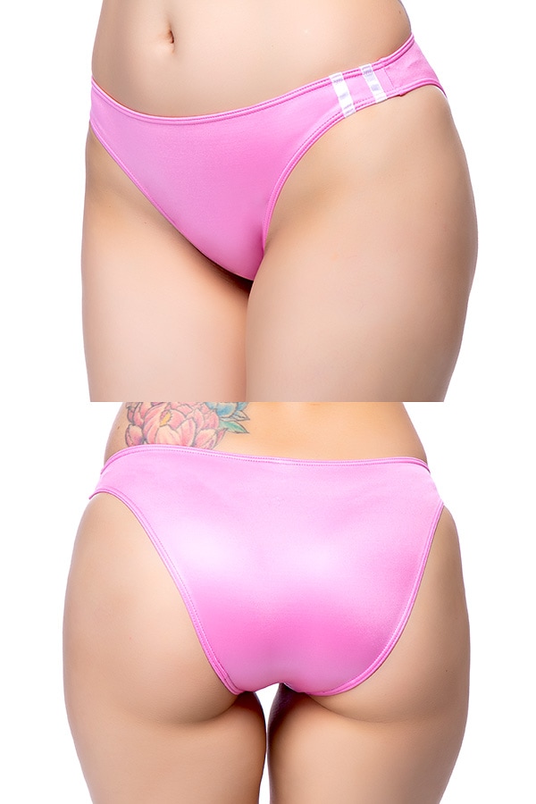 【ユニセックス】スーパーウェット素材ラインブルマフルバックショーツ・ピンク