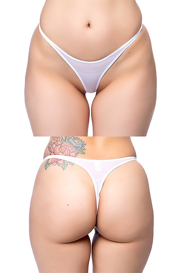 透けハイレグTバックショーツ ・ホワイト