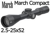 �ڼ���ʡ� March Compact 2.5-25x52mm D25V52TIML Tactical Model with Illuminated Reticle 0.1MIL (FD-2)