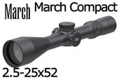 ڼʡ March Compact 2.5-25x52mm D25V52T Tactical Model 1/4MOA (1/4ɥå)