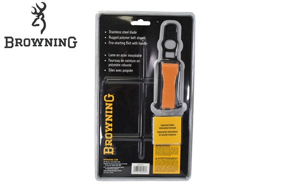 �֥����˥� �����ʥ��ȥ֥�å�������� �ե��å����ɥ֥졼�ɥʥ��ա�Browning Ignite Black and Orange Fixed Blade Knife��