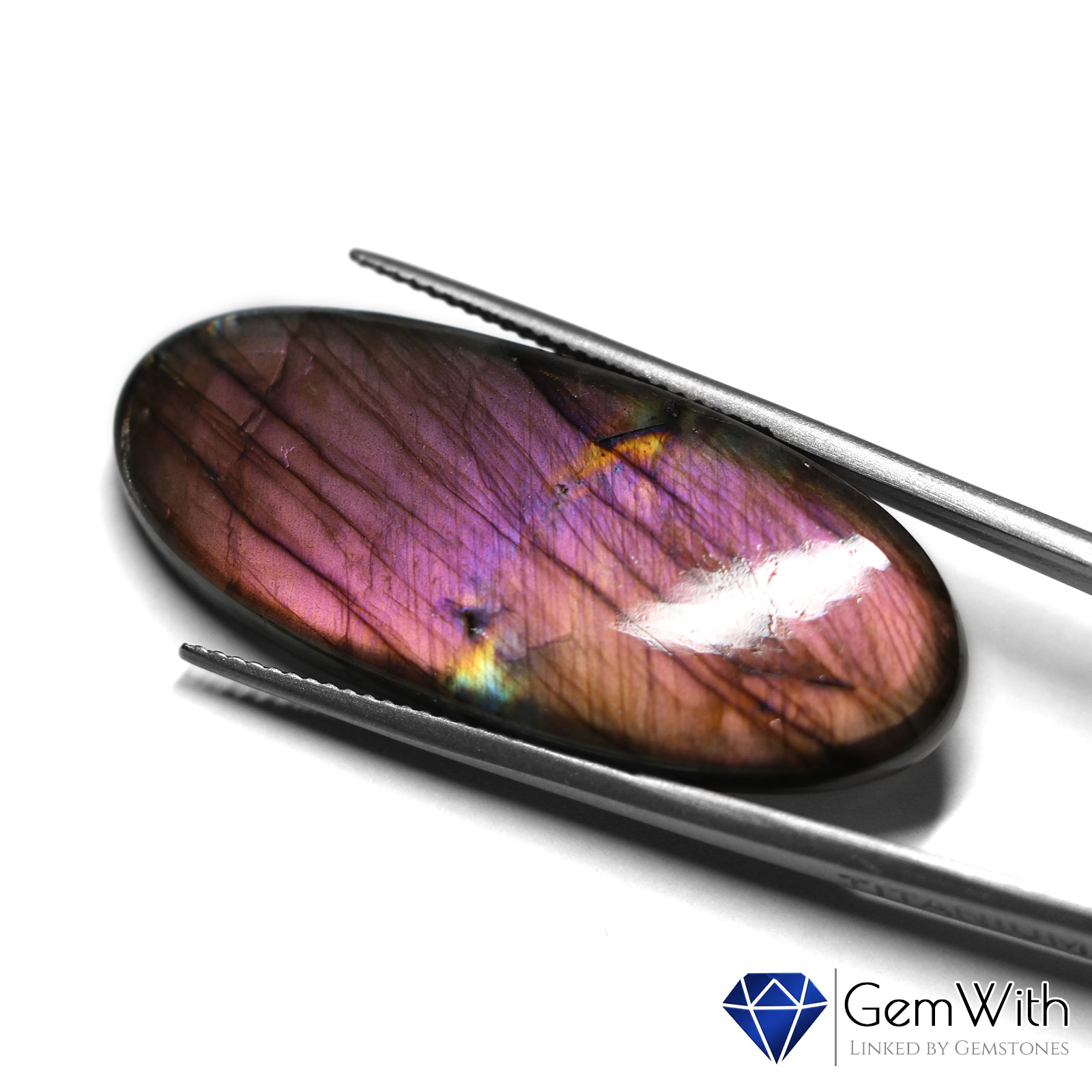 ピンクラブラドライト36.61CT | フェルドスパー | GemWith 宝石