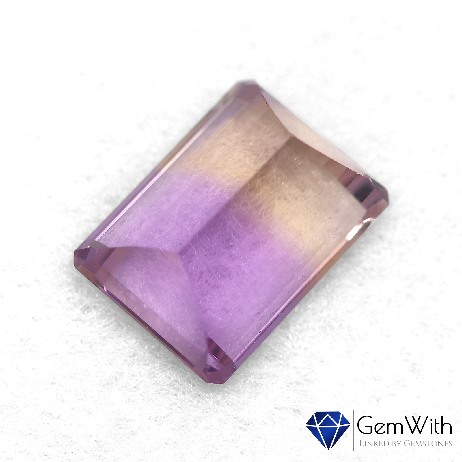 希少　♡アメジスト×アメトリン♡　異像水晶　花の形 アメトリン8.18CT | クォーツ | GemWith 宝石・ルース・希少石専門店