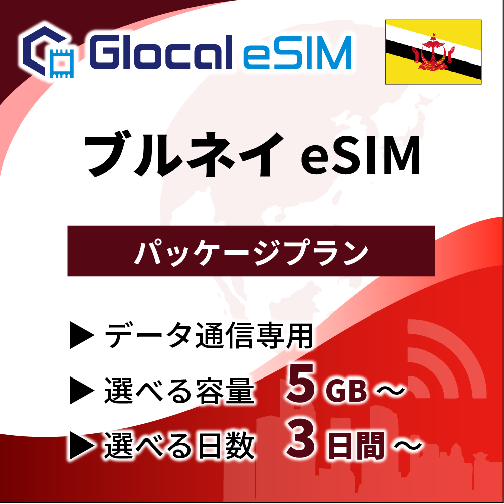 【eSIM】ブルネイ パッケージプラン [グローカルeSIM]