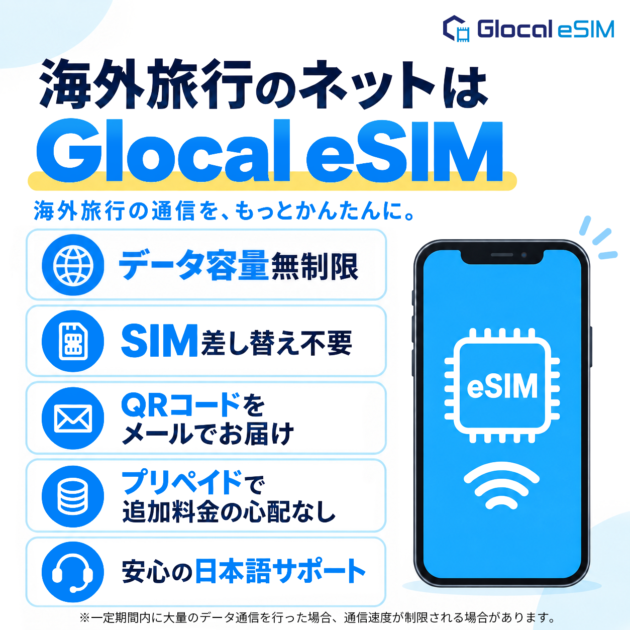 【eSIM】ベトナム 無制限プラン 選べる日数 [グローカルeSIM]