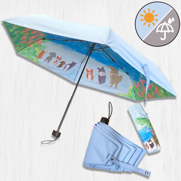 【予約販売】晴雨兼用傘【想い出の海】ブルー