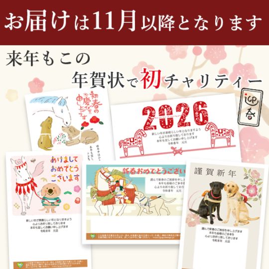 【名入れ有】2026年チャリティー年賀状