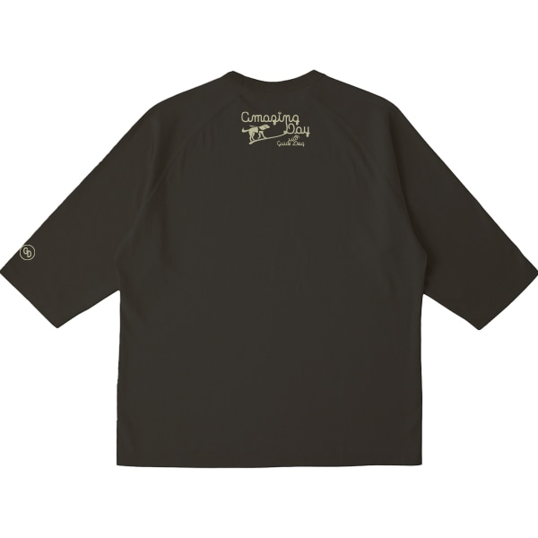 リラックスフィット ラグランT【ディープブラック】