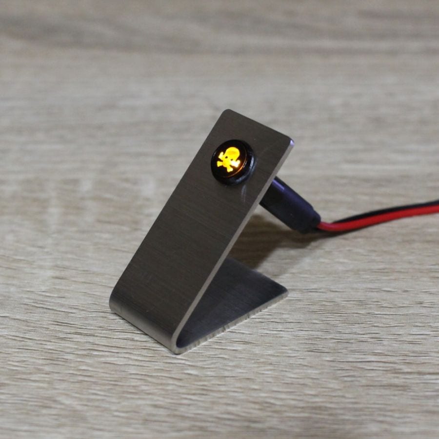 8mm シンボル付インジケーターライト スカル／レッド | 全商品
