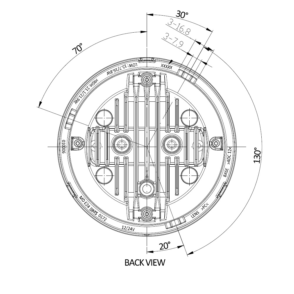 5.75インチLEDヘッドライトレンズユニット フロストセイバー | 全商品