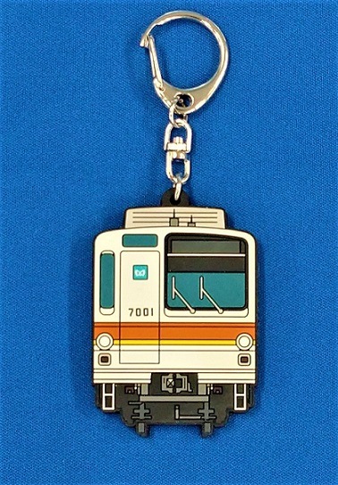 東京メトロ 7000系ラバーキーホルダー 東京メトロ キーホルダー ストラップ 鉄道甲子園オンラインショップ