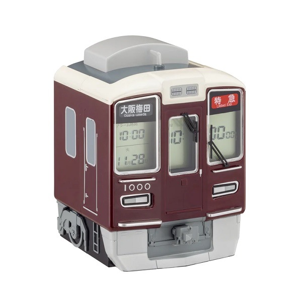 阪急1000系誕生10周年記念 目覚まし時計(ボイレコ顔トレクロック 