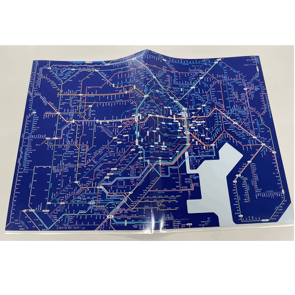 東急線・みなとみらい線路線図クリアファイル 歴 ver2