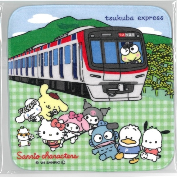サンリオグッズ つくば サンリオキャラクターズ プリントプチタオル | つくば