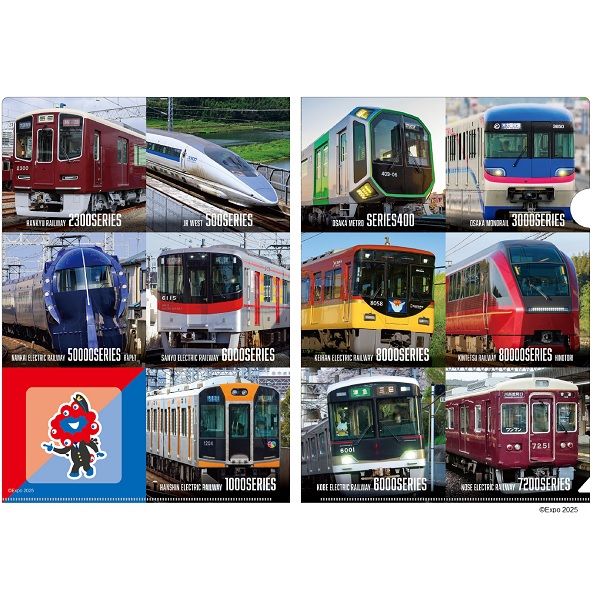 EXPO2025 �ߥ㥯�ߥ㥯 ��Kansai Area Trains�� A4���ꥢ�ե����� A