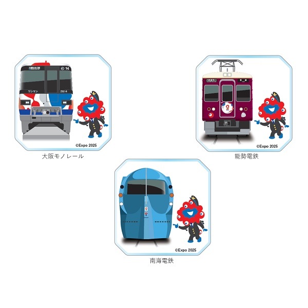 EXPO2025 �ߥ㥯�ߥ㥯 ��Kansai Area Trains�� �ȥ졼�ǥ��󥰥ޥ��ͥå�(��11��) ��åԥ����(���̥��饹��ver)