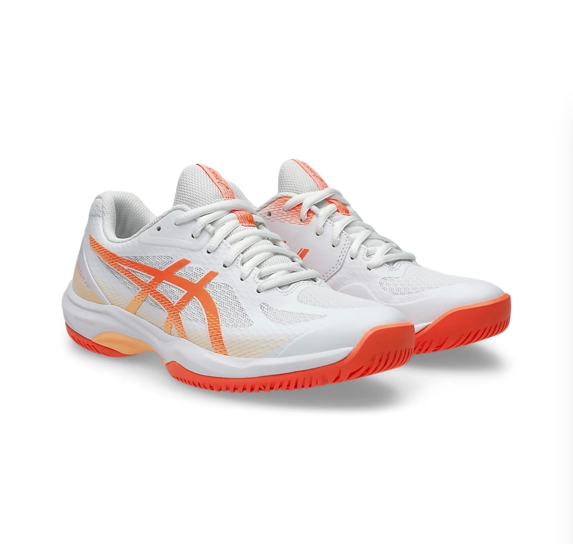 【asics】GEL-COURTHUNTERFF　WHITE/VIVIDCORAL